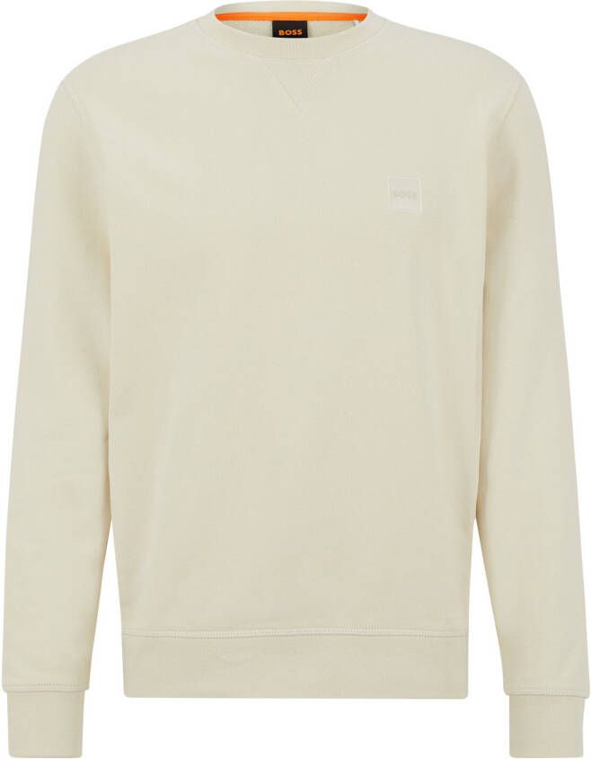 BOSS Casualwear Sweatshirt met labelstitching model 'WESTART'