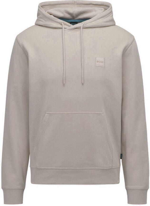 BOSS Casualwear Hoodie met labelpatch model 'WETALK'