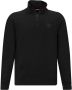 Hugo Boss Zwarte Sweaters met Opstaande Kraag Zwart Heren - Thumbnail 2
