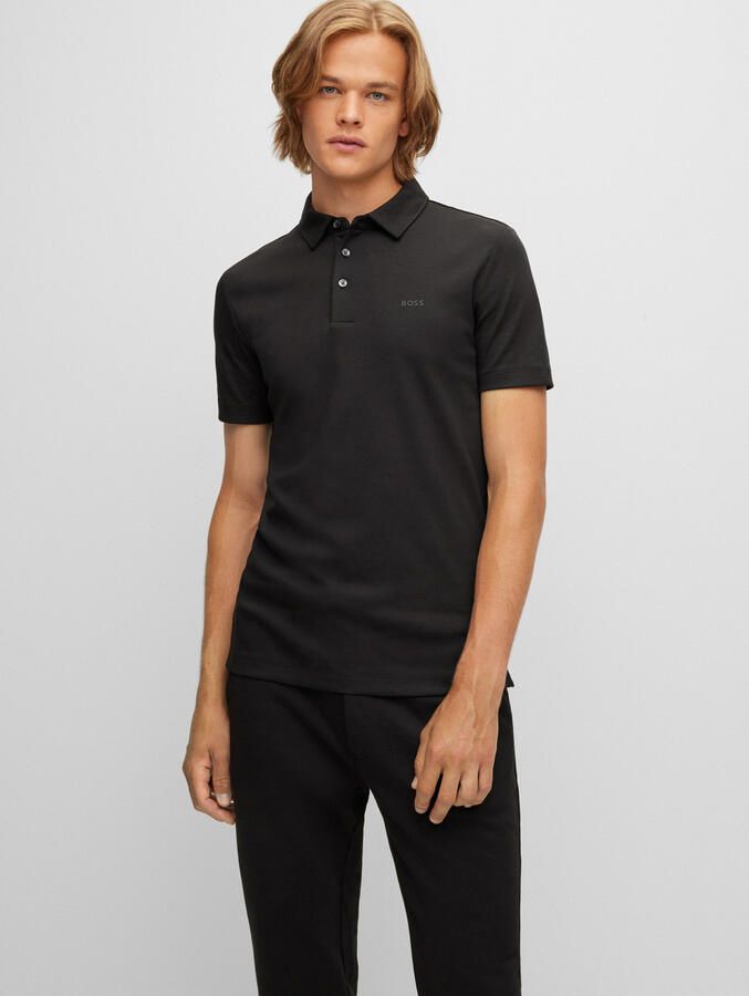 Hugo Boss Zwarte poloshirt met korte mouwen Black Heren - Foto 2