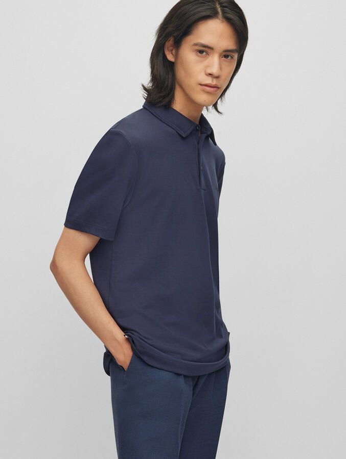 Hugo Boss Polo Shirt Korte Mouw Goede Prijs-kwaliteitverhouding Blue Heren - Foto 3