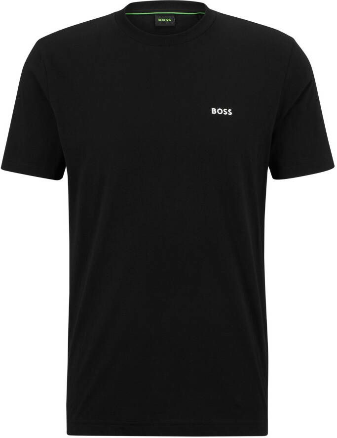 BOSS Green T-shirt met labelprint model 'Tee'