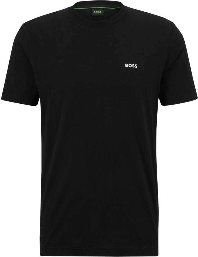 BOSS Green T-shirt met labelprint model 'Tee'