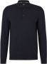 BOSS fijngebreide wollen regular fit polo Bono-L met logo dark blue - Thumbnail 2