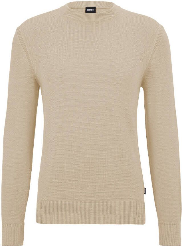 Boss Gebreide pullover met structuurmotief model 'Ecaio'