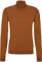 Hugo Boss Bruine Merinowollen Coltrui Brown Heren - Thumbnail 1