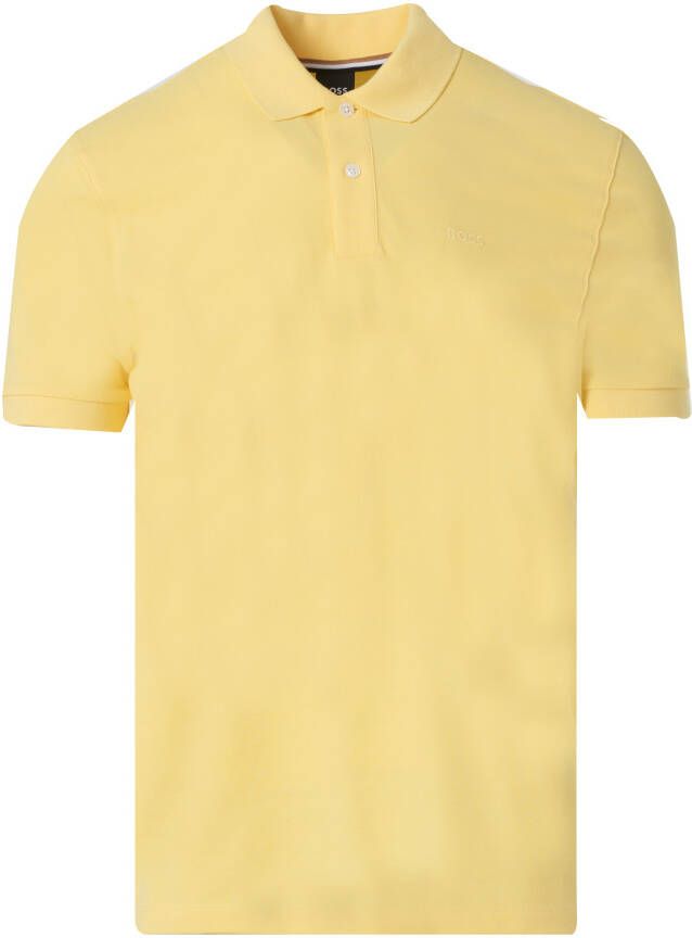 Hugo Boss Katoenen Polo Shirt Yellow Heren