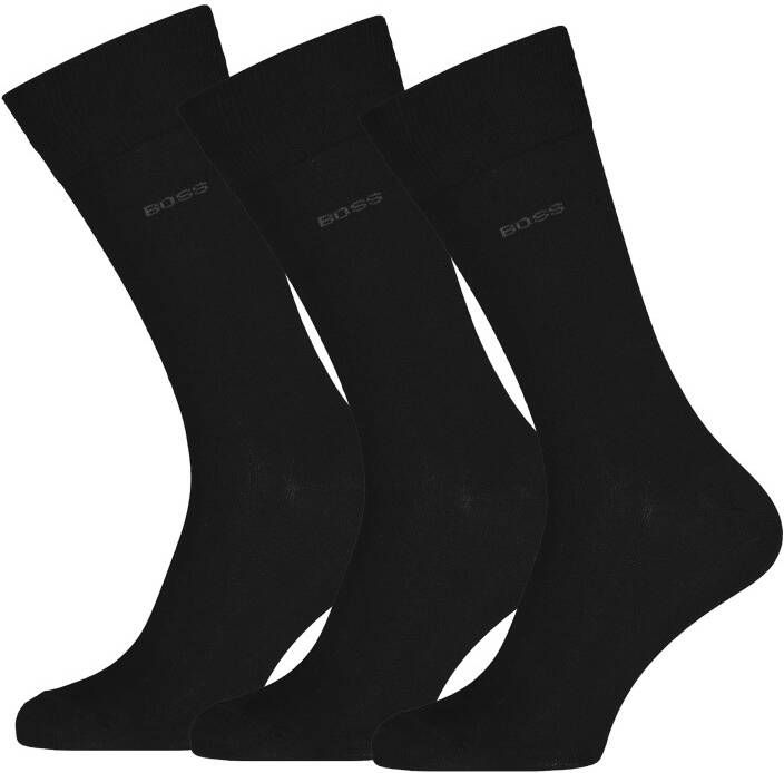 BOSS sokken set van 3 zwart