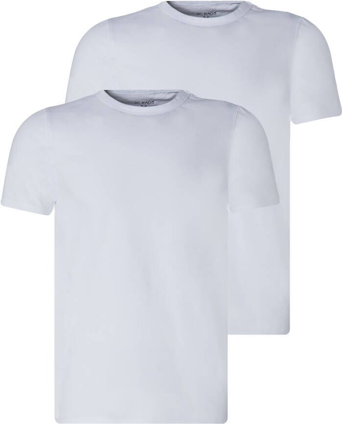 J.c. rags Basic Heren T-shirt KM 2-pack