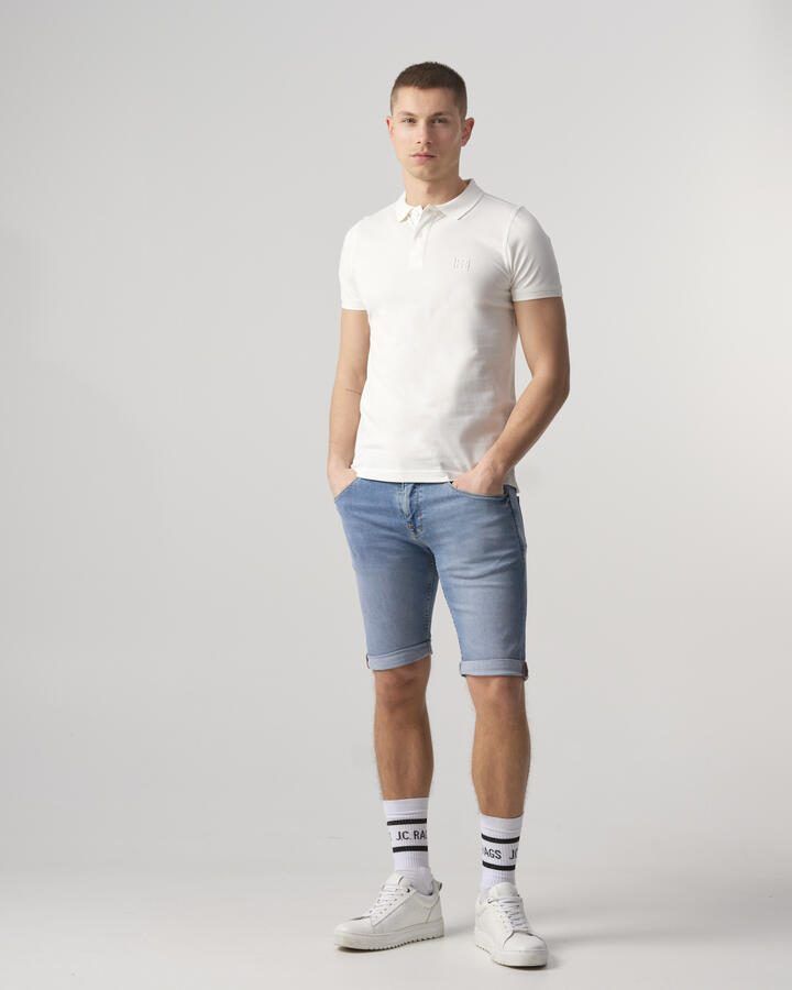 J.C. Rags polo met logo coconut milk - Foto 2