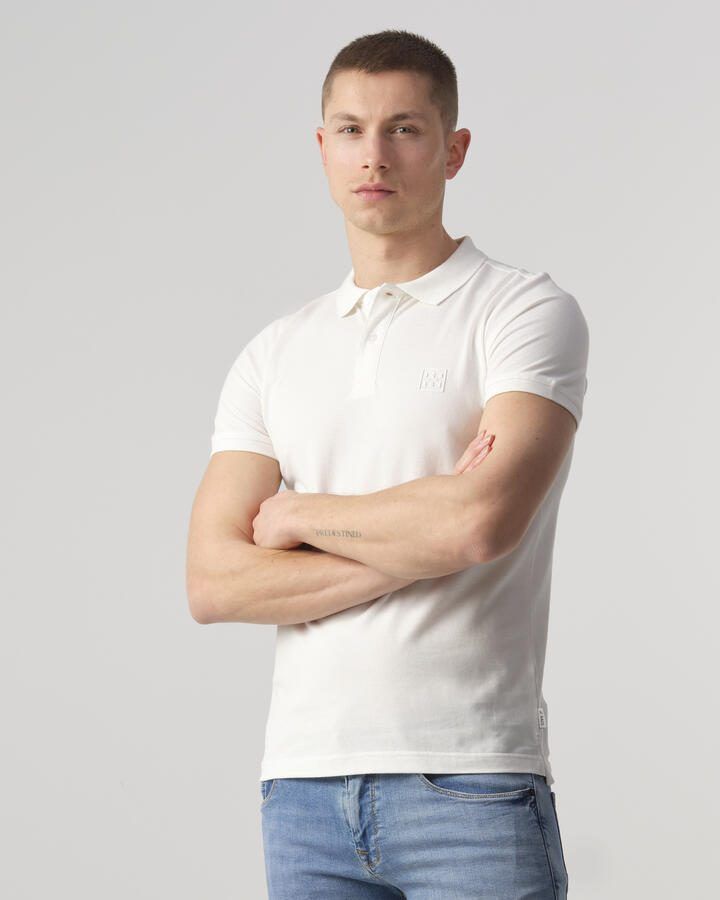J.C. Rags polo met logo coconut milk - Foto 5