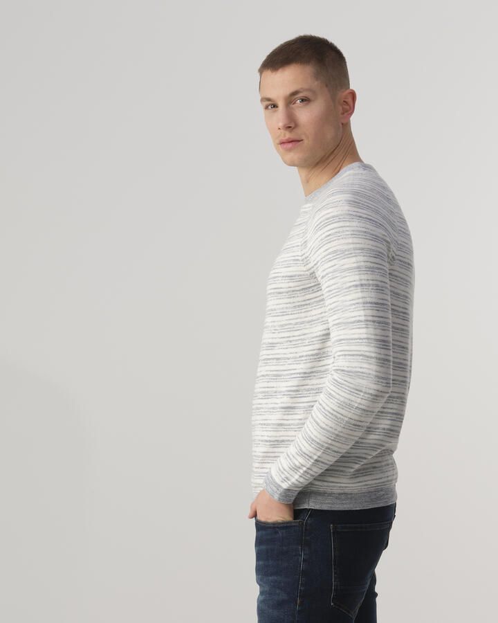 J.C. Rags gestreepte trui Cyriel bluefin stripe - Foto 5