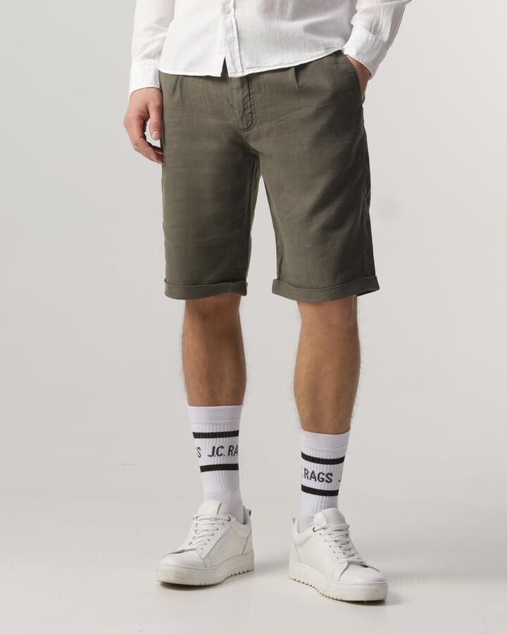 J.C. Rags regular fit short Jaap burned green