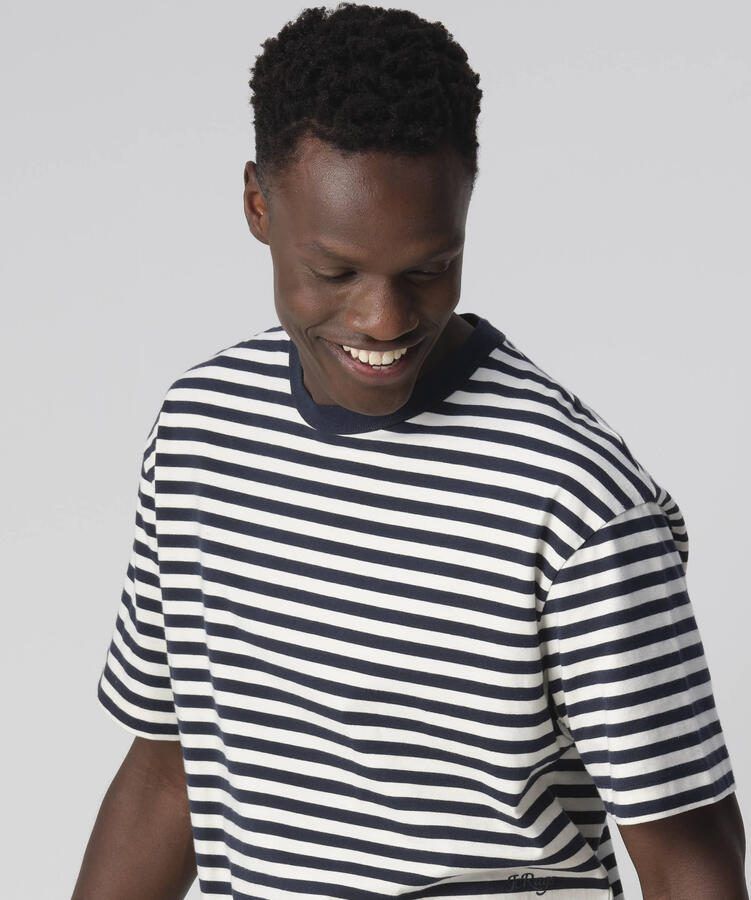 J.C. Rags gestreept regular fit T-shirt Johnny sky captain - Foto 2