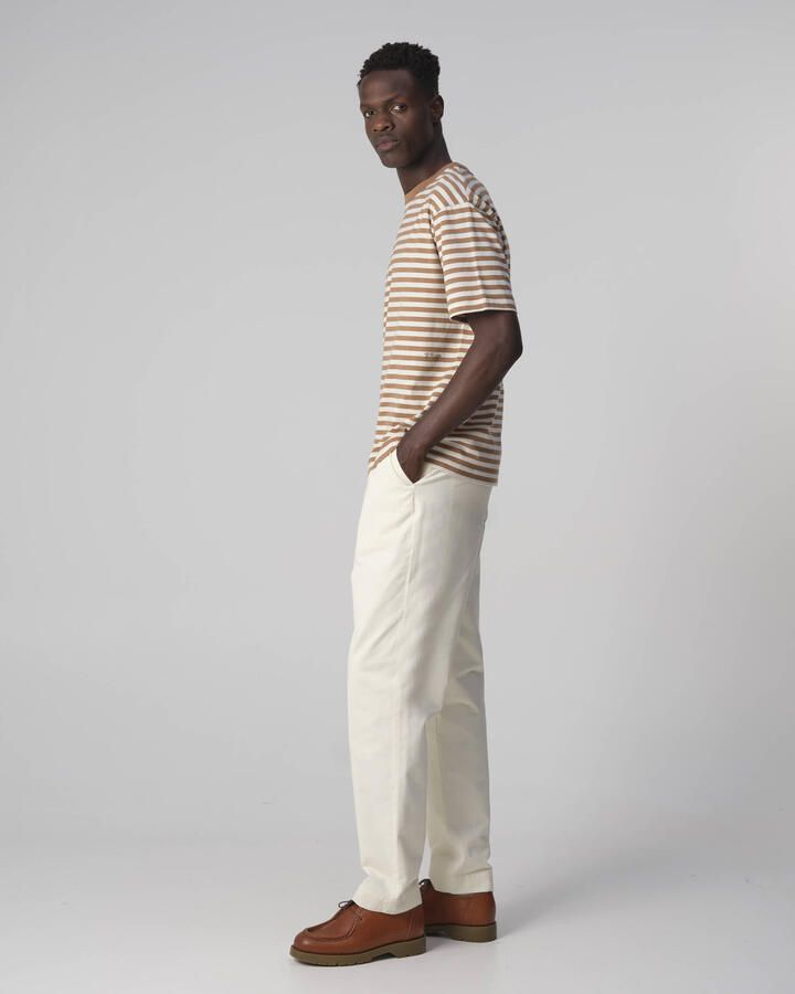 J.C. Rags gestreept regular fit T-shirt Johnny toasted coconut - Foto 5