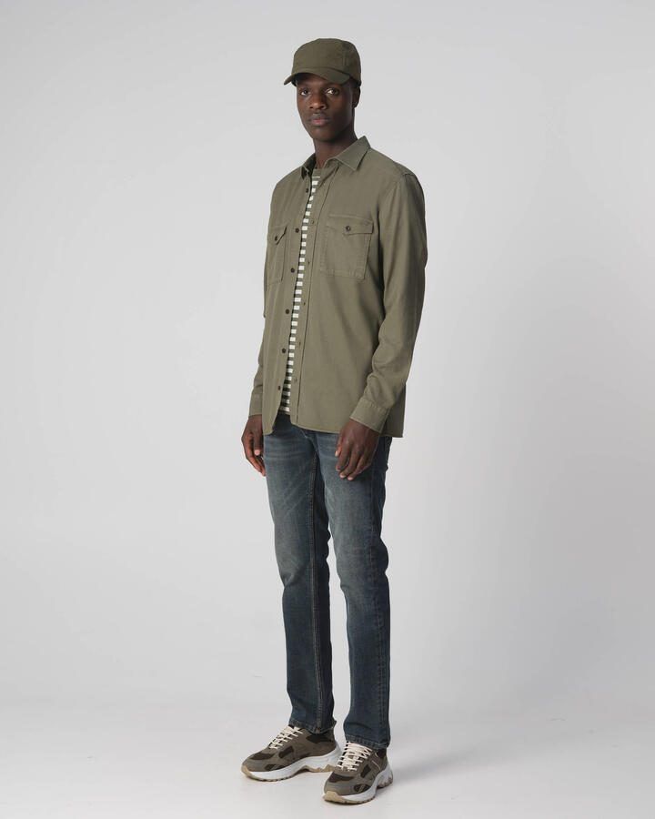 J.C. Rags regular fit overhemd RHILEY olive night - Foto 2