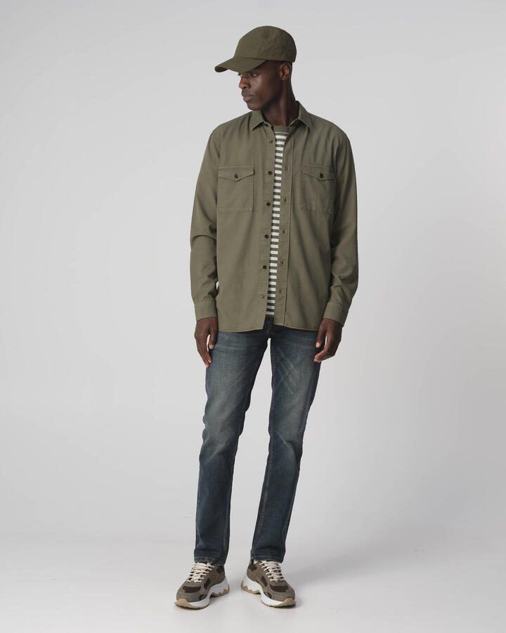J.C. Rags regular fit overhemd RHILEY olive night - Foto 4