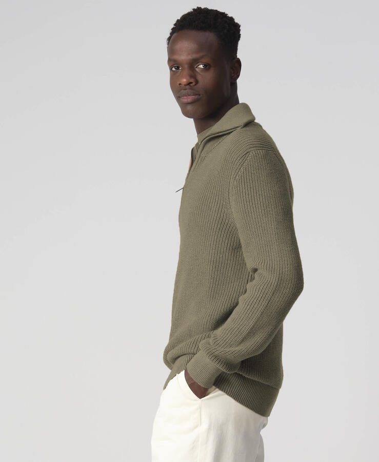 J.C. Rags gebreide trui Olive Night - Foto 2