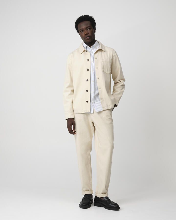 JC RAGS Heren Overshirts Overshirt Roux Gebroken Wit - Foto 8