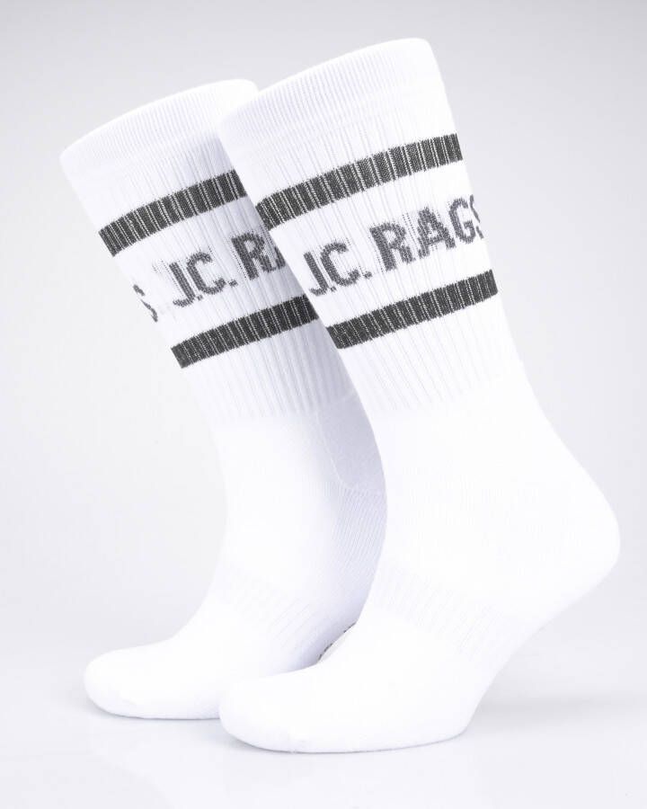 Genti J.C. RAGS Sportsokken 3-pack wit