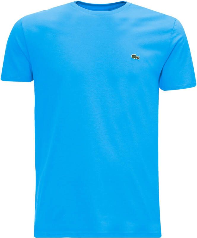 Lacoste T-Shirt Cotone Pima Blauw Heren