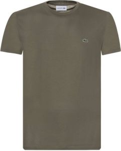 Lacoste Olijf T shirt 1ht1 Men's Tee shirt 1121