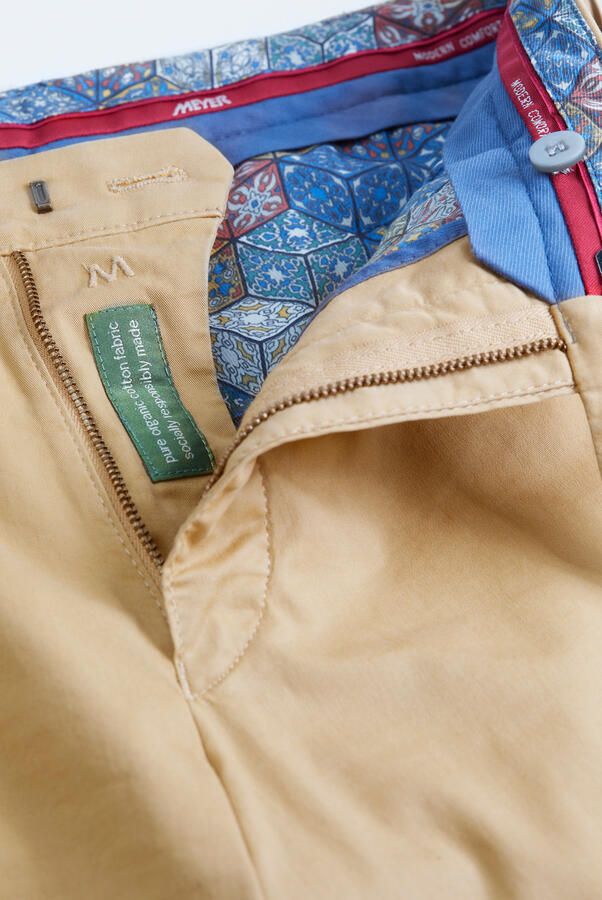 Meyer Beige Broek met Regular Fit en Hoogwaardige Afwerking Beige Heren - Foto 7