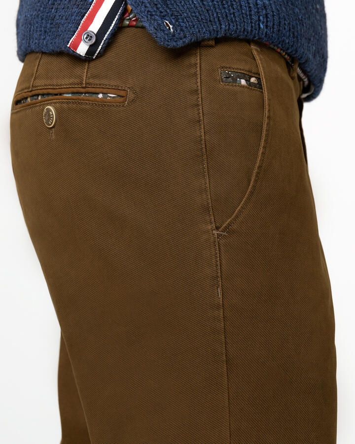 Meyer Katoenen Bruine Broek Brown Heren - Foto 3