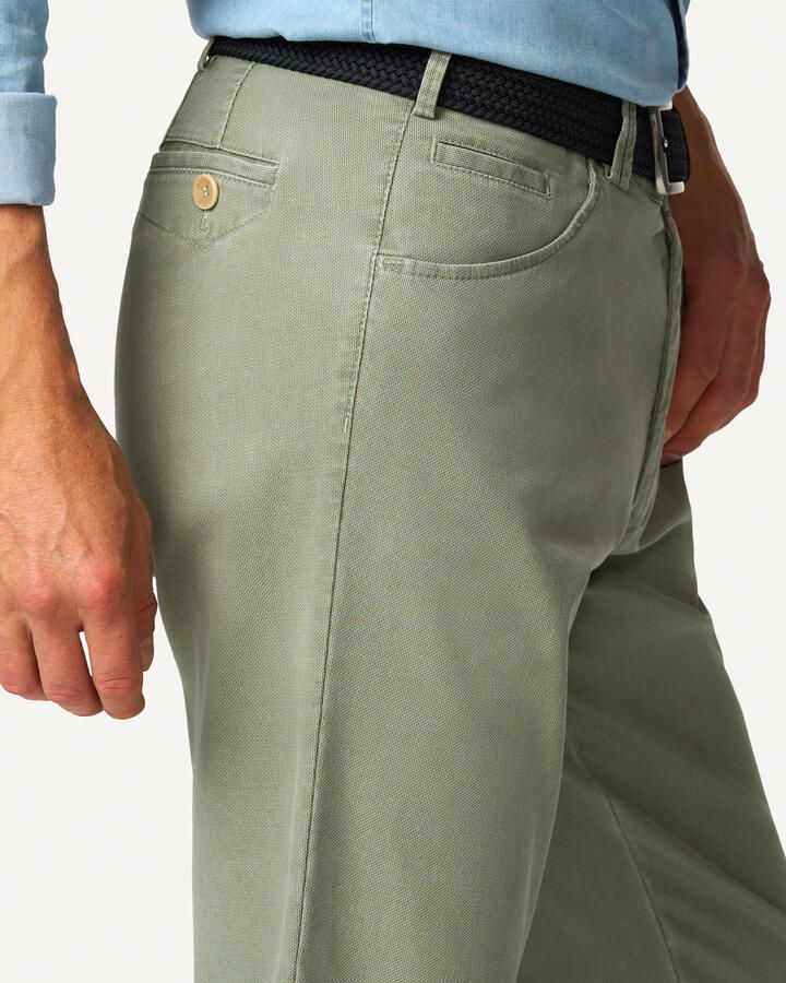 Meyer Chino Broek Dublin Stijl Green Heren - Foto 2