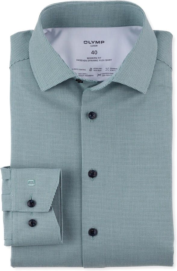 Olymp Regular fit zakelijk overhemd met kentkraag - Foto 3