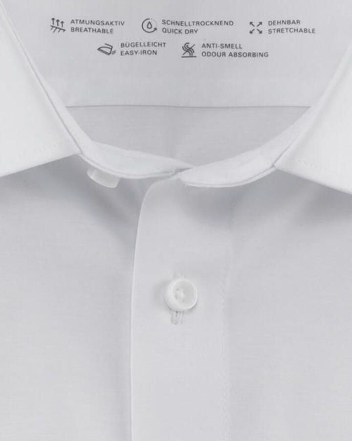 OLYMP Overhemd met lange mouwen Luxor 24 Seven modern fit jersey shirt met geurremmende materiaaleigenschappen - Foto 2