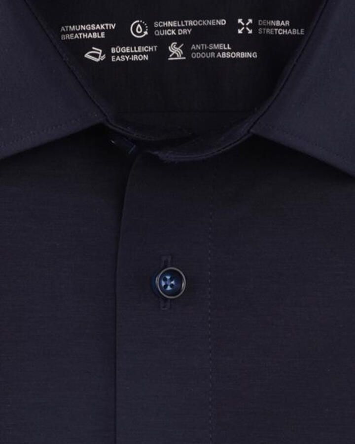 OLYMP Overhemd met lange mouwen Luxor 24 Seven modern fit jersey shirt met geurremmende materiaaleigenschappen - Foto 5