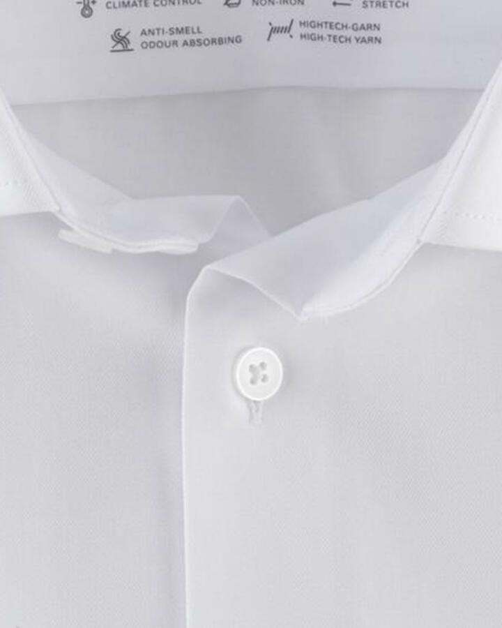 Olymp Overhemd business Luxor Modern Fit normale fit wit effen katoen - Foto 2