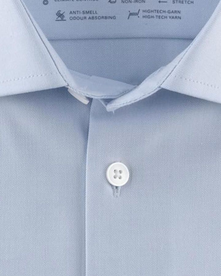 Olymp Luxor business overhemd normale fit lichtblauw effen katoen - Foto 2