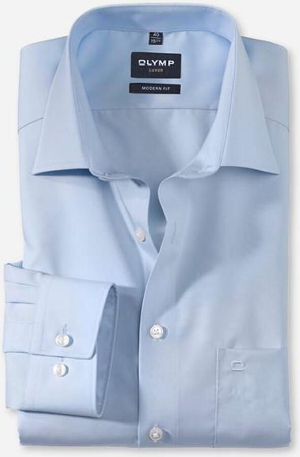 Olymp Regular fit vrijetijdsoverhemd met logostitching model 'New' - Foto 5