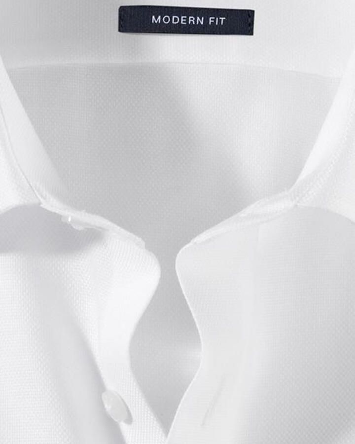 Olymp wit overhemd dress Mdern Fit structuur strijkvrij - Foto 2