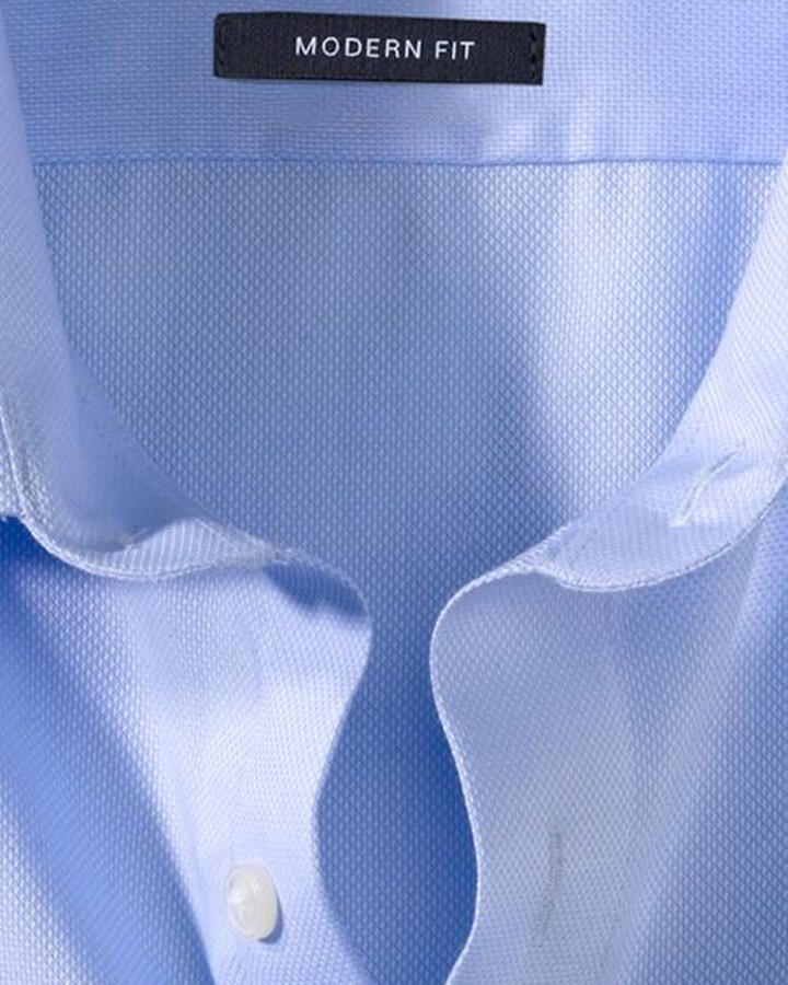 Olymp Overhemd lichtblauw uni oxford look modern fit - Foto 2