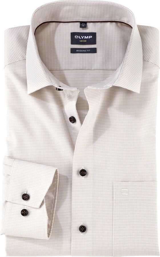 OLYMP Businessoverhemd Luxor modern fit bijzonder fijne licht veranderende weefpatronen - Foto 6