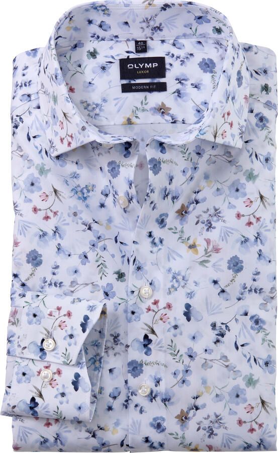 Olymp Regular fit zakelijk overhemd met kentkraag - Foto 3