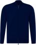 PAUL & SHARK Heren Cardigan met Rits Cool Touch Wol Hoge Kraag Blauw Heren - Thumbnail 1