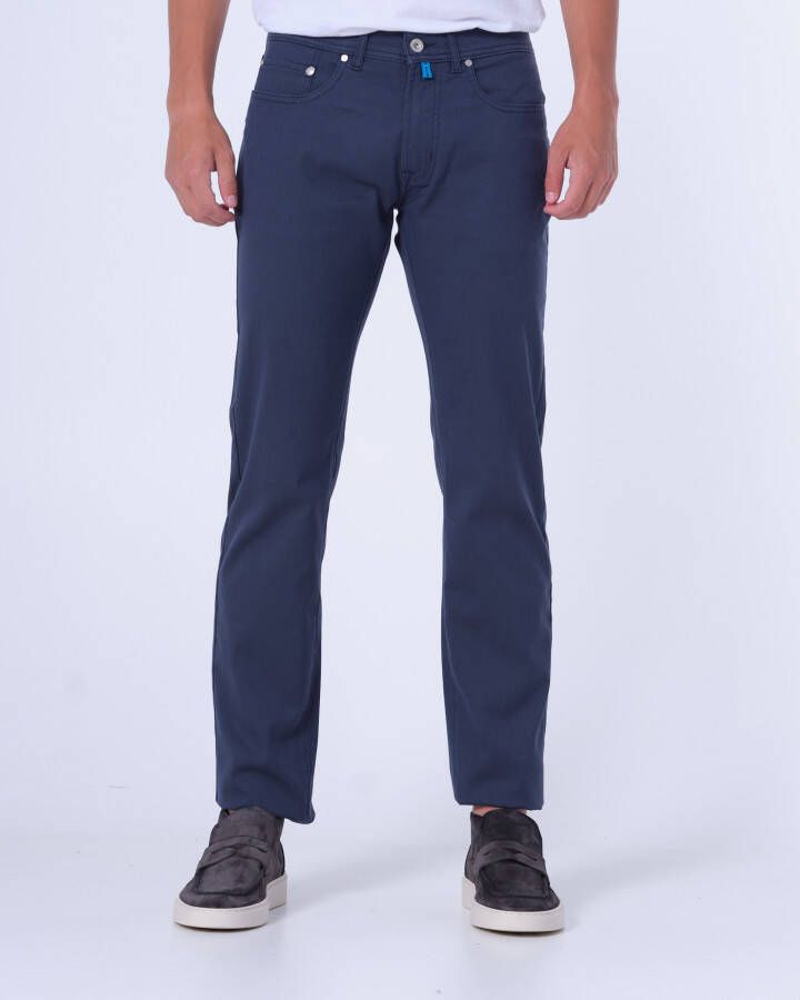 Pierre Cardin donkerblauwe Lyon 5-pocket broek