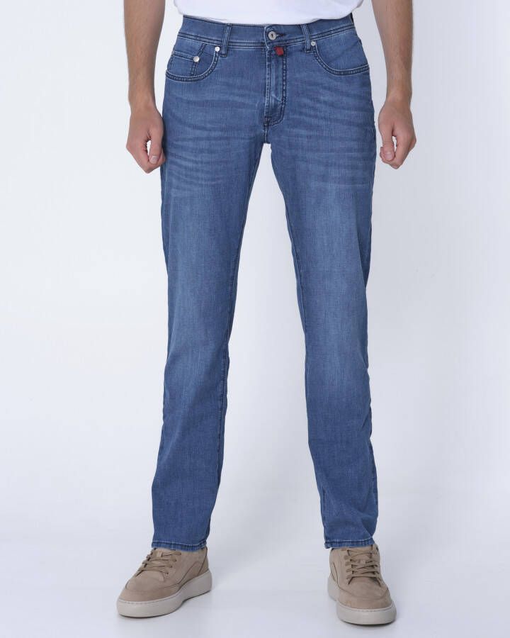 Pierre Cardin Blauwe Denim Jeans Slim Fit 5-Pocket Model Blue Heren