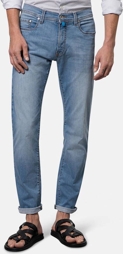 Pierre Cardin Lichtblauwe Jeans 5-Pocket Slim Fit Blue Heren