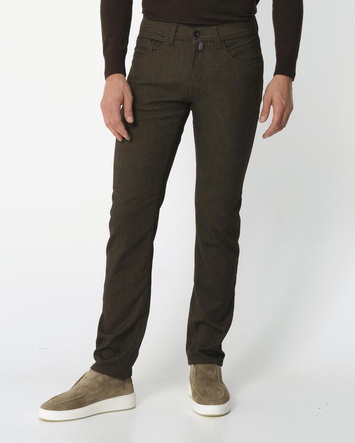 Pierre Cardin Tapered fit stoffen broek in gemêleerde look - Foto 5
