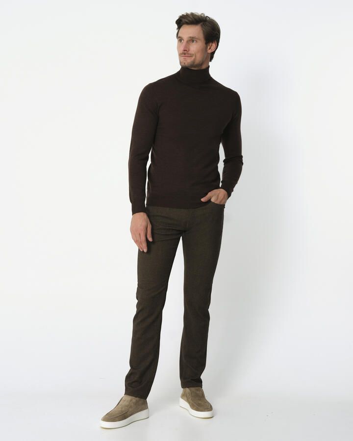 Pierre Cardin Tapered fit stoffen broek in gemêleerde look