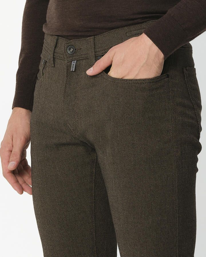 Pierre Cardin Tapered fit stoffen broek in gemêleerde look - Foto 3