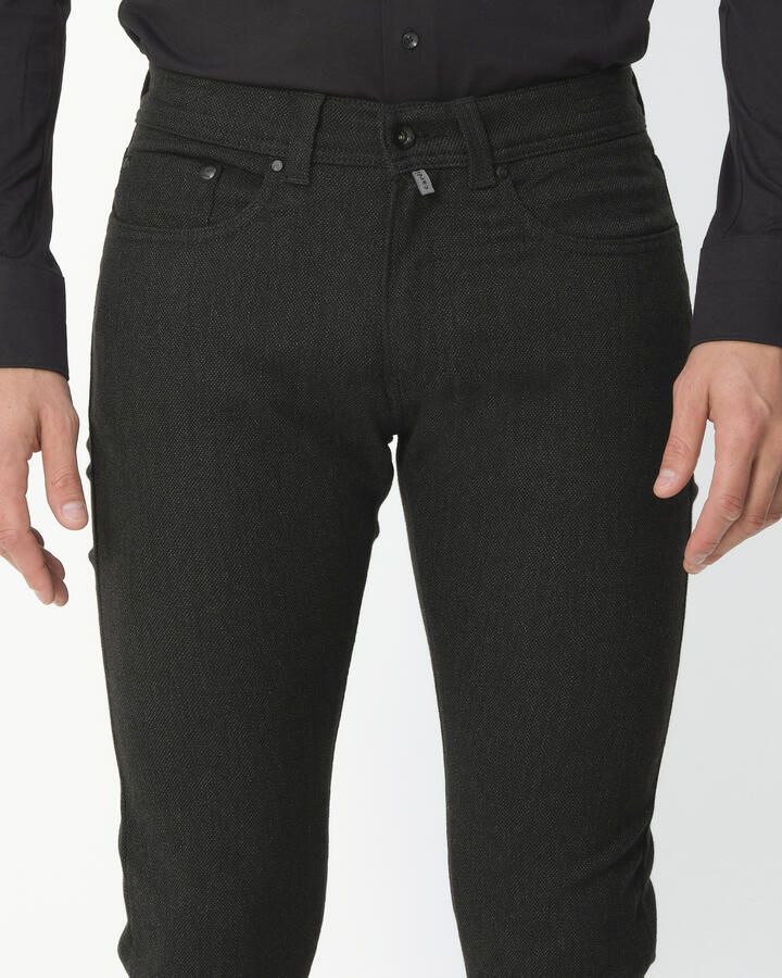 Pierre Cardin Tapered fit stoffen broek in gemêleerde look