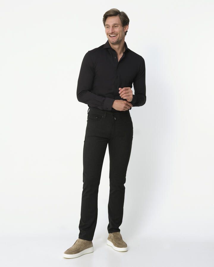 Pierre Cardin Tapered fit stoffen broek in gemêleerde look - Foto 3