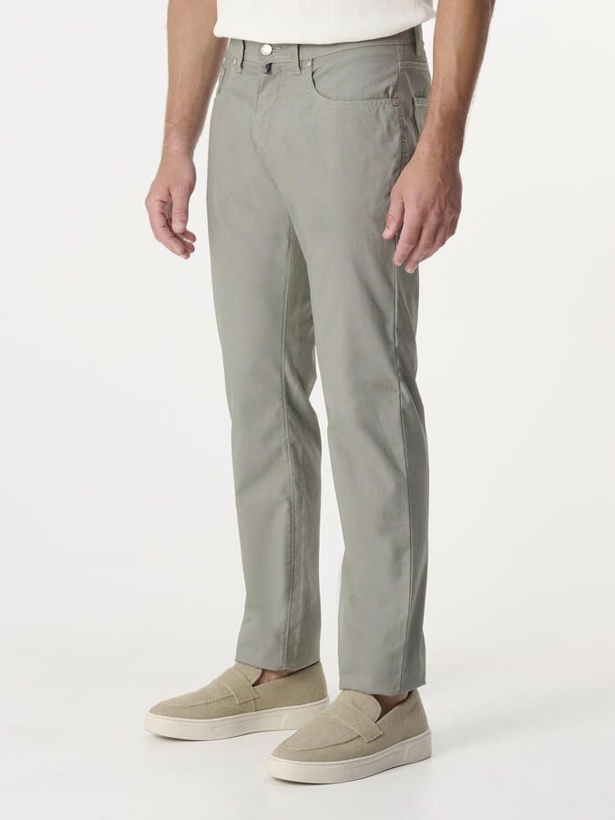 Pierre Cardin Tapered fit chino met structuurmotief model 'Lyon' - Foto 3