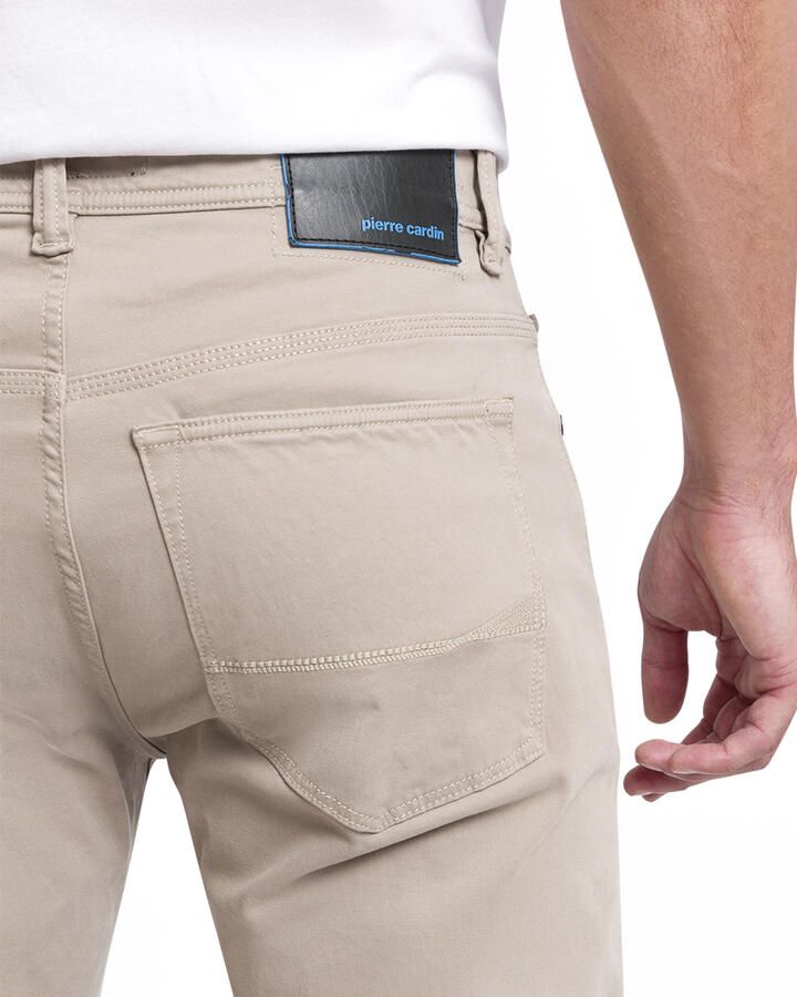 Pierre Cardin Broek 5 Pocket Broek Antibes Kaki